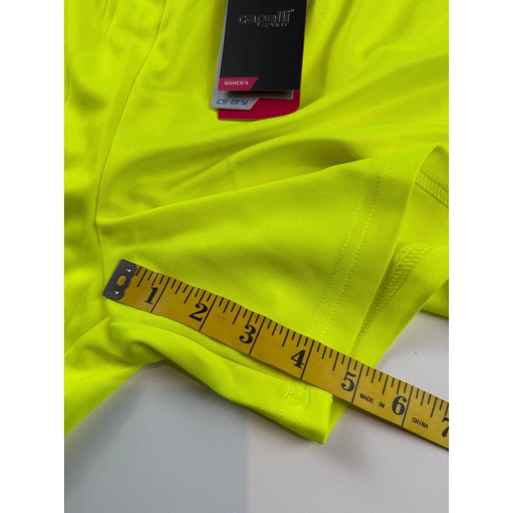 Capelli‎ Sport Womens Small Neon Yellow CS-Dry Athletic Soccer Shorts NWT
